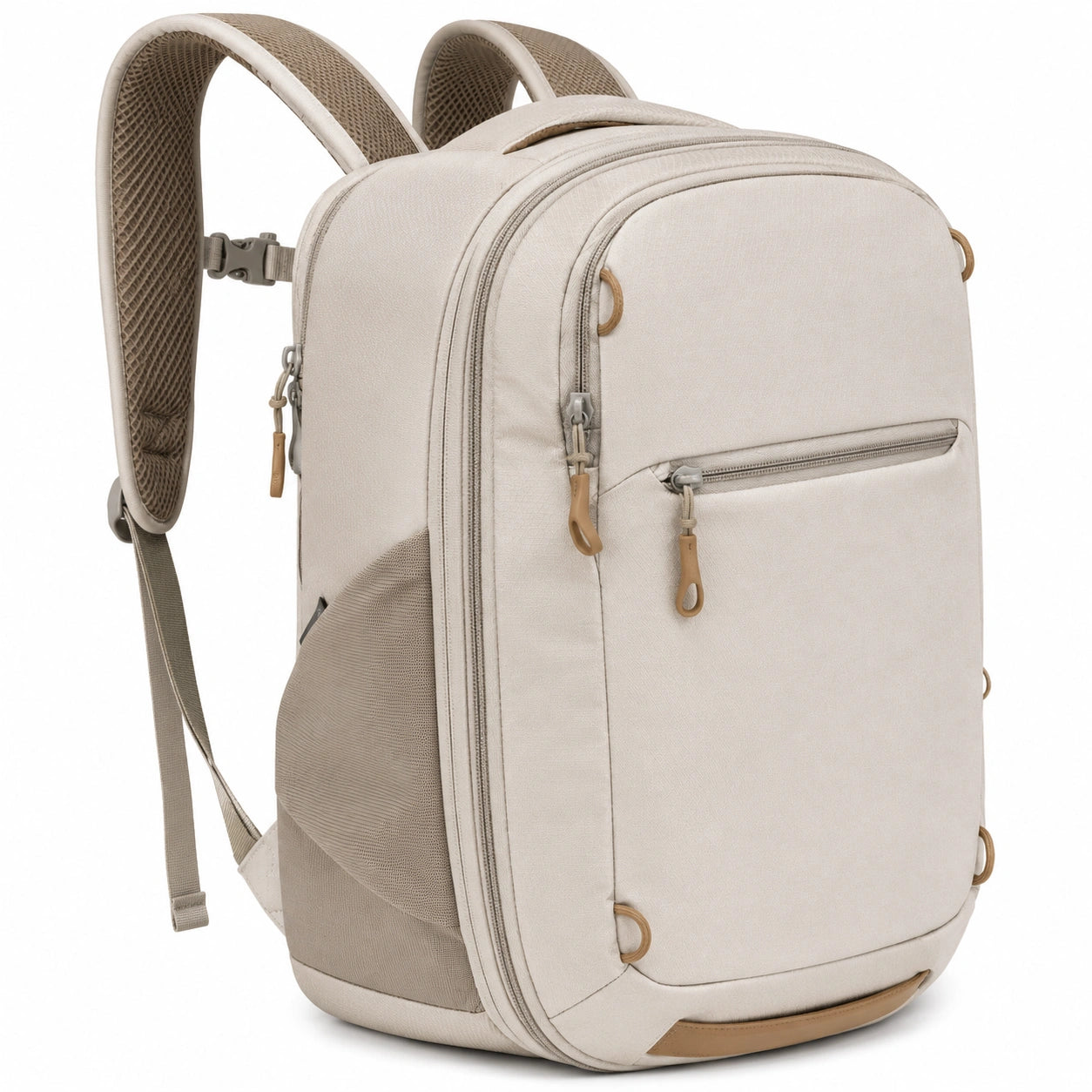 Sac à dos beige multifonction 20L avec fermeture éclair