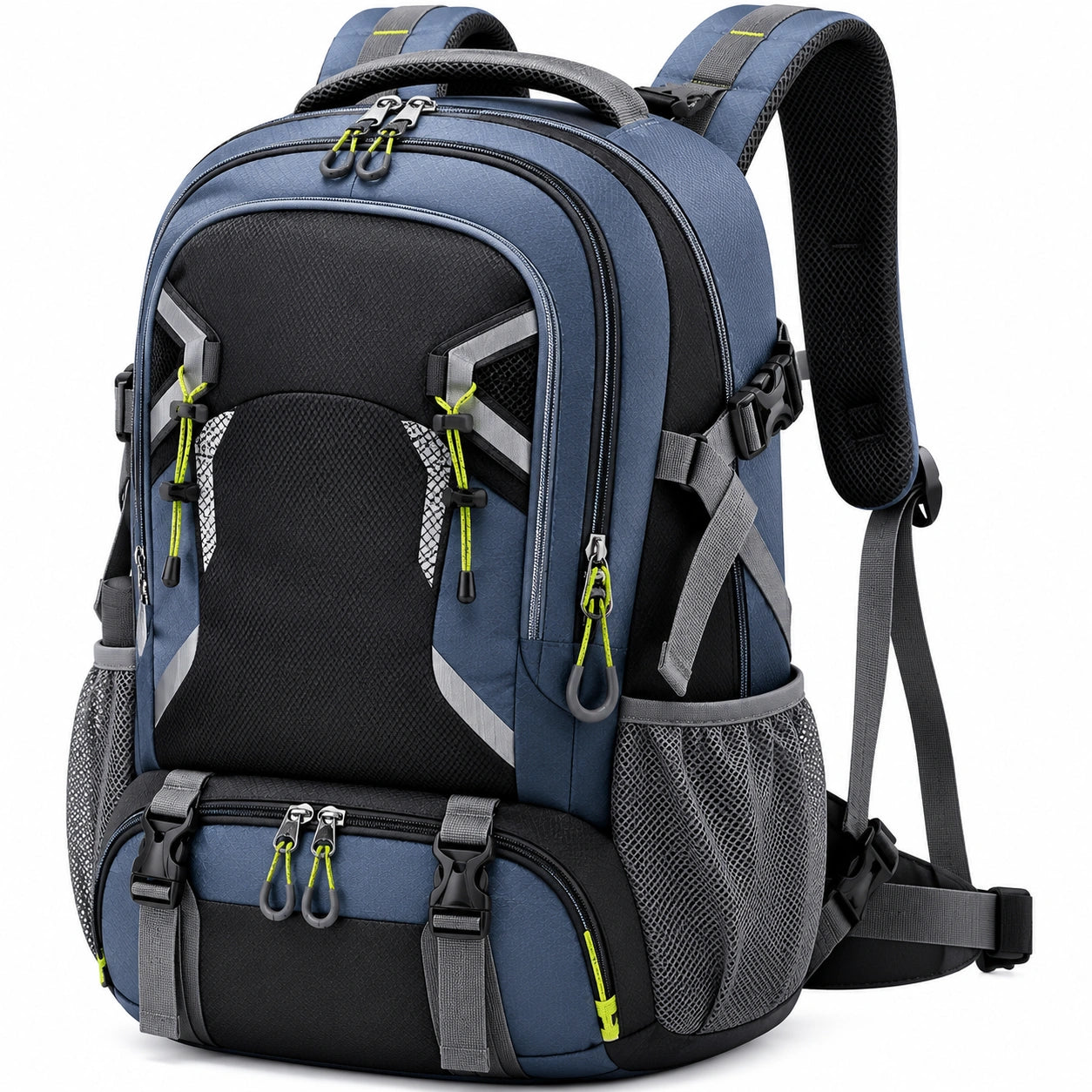 Sac à dos de randonnée 40L bleu et noir avec poches multiples
