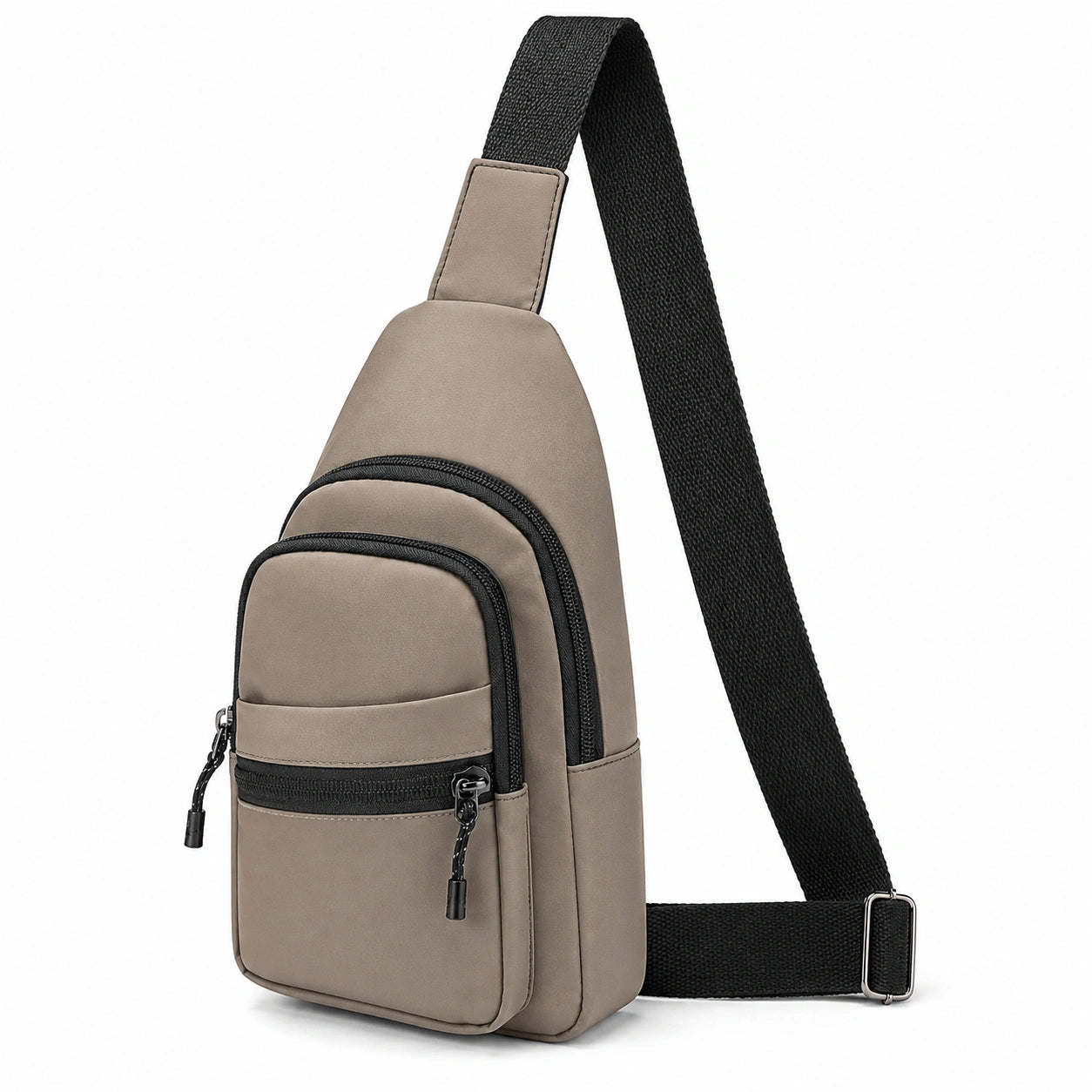 Sac à dos bandoulière imperméable gris pour homme