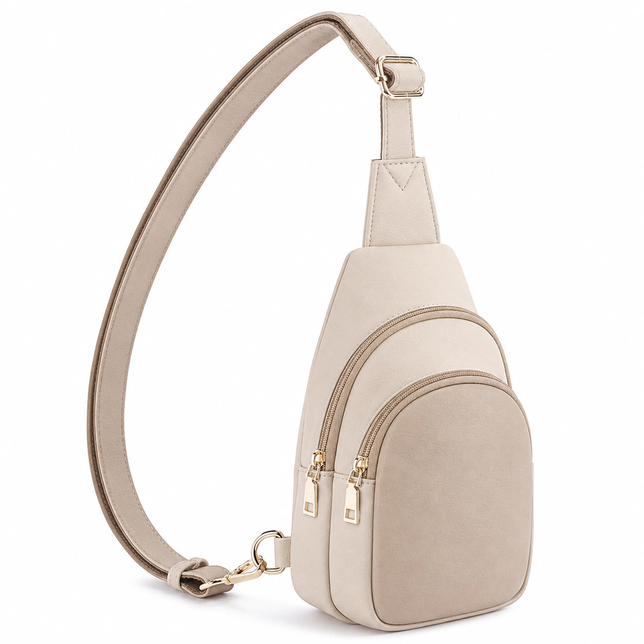 Sacoche à Bandoulière Multipoche Beige
