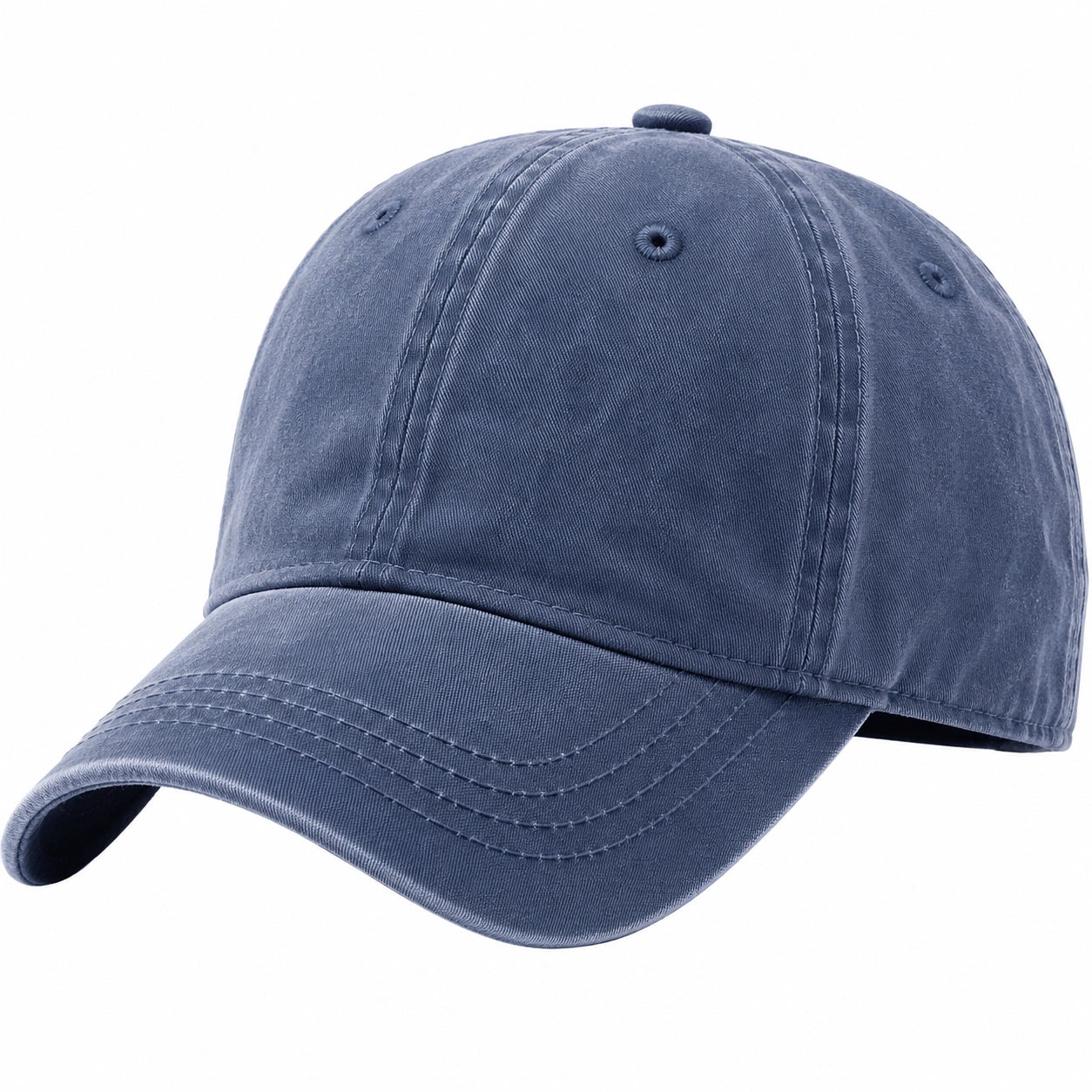 Casquette de baseball bleu unisexe avec sangle réglable
