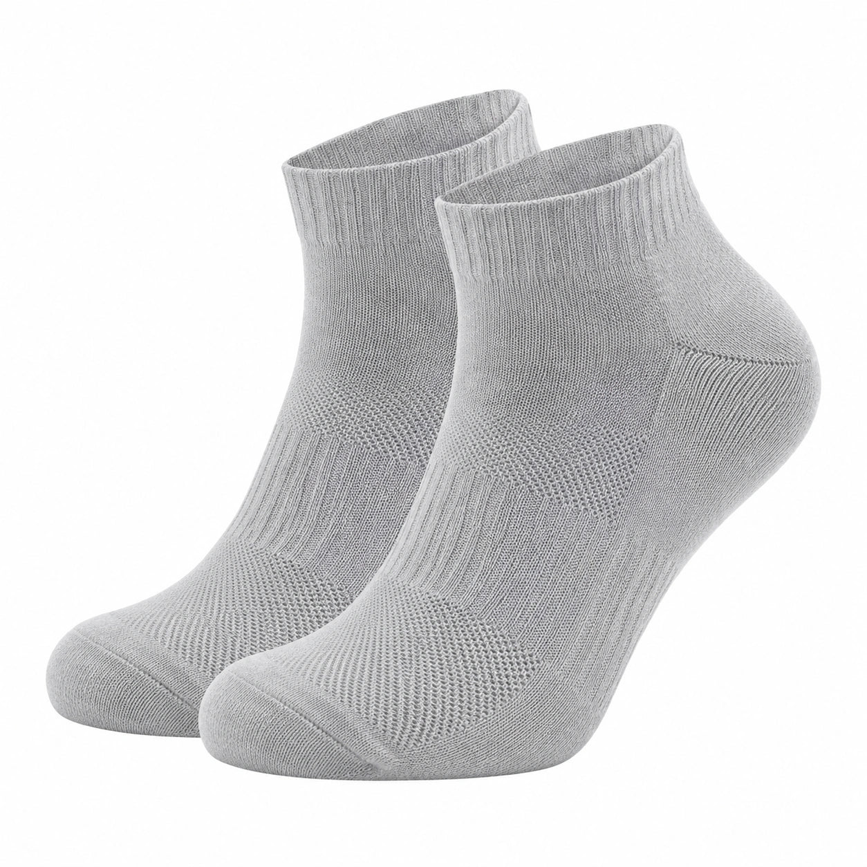 Chaussettes courtes respirantes grises pour adultes
