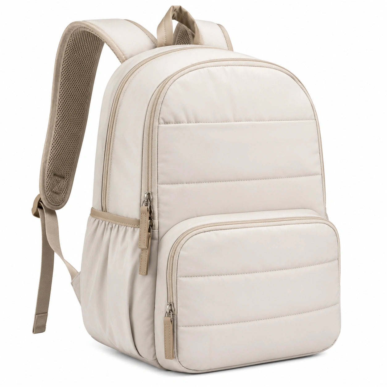 Sac à dos beige moderne 20L avec poches multiples