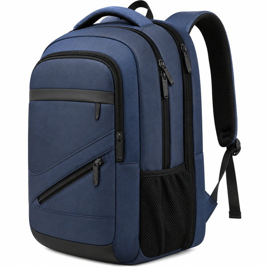 Sac à dos bleu 25L multifonctionnel avec compartiment ordinateur