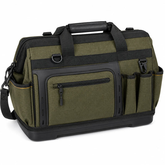 Sac à outils utilitaire vert avec poches multiples