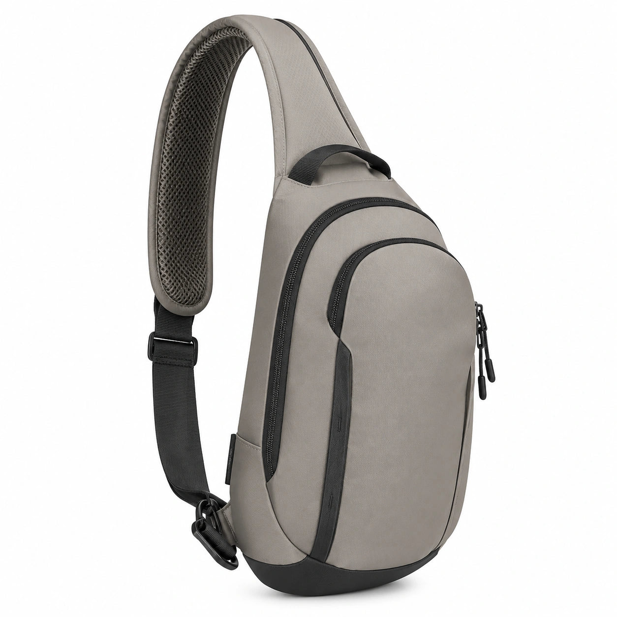 Sac à Bandoulière Unisexe Moderne Gris 12L