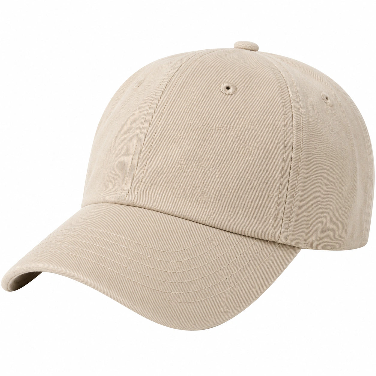 Casquette beige unisexe réglable pour adulte