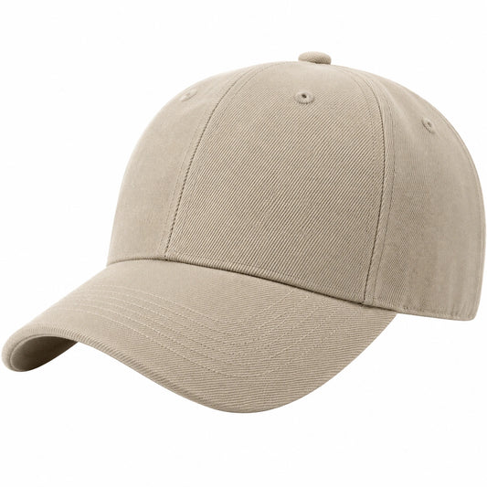 Casquette Unisexe Beige Réglable Classique