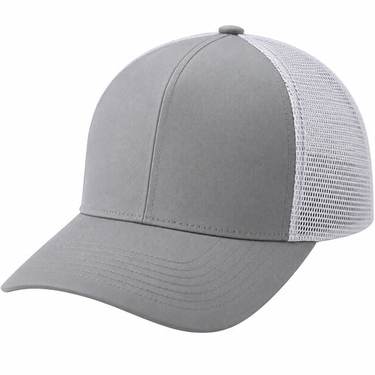 Casquette Ajustable Gris et Blanc avec Filet
