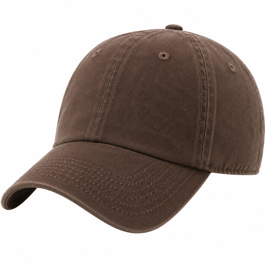 Casquette de Baseball Brun Réglable pour Tous
