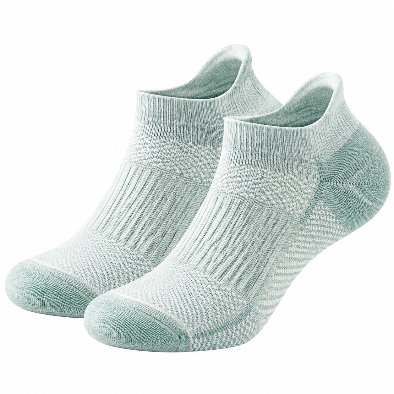 Chaussettes courtes vert clair pour adultes unisexe