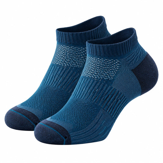 Chaussettes de sport courtes respirantes bleu