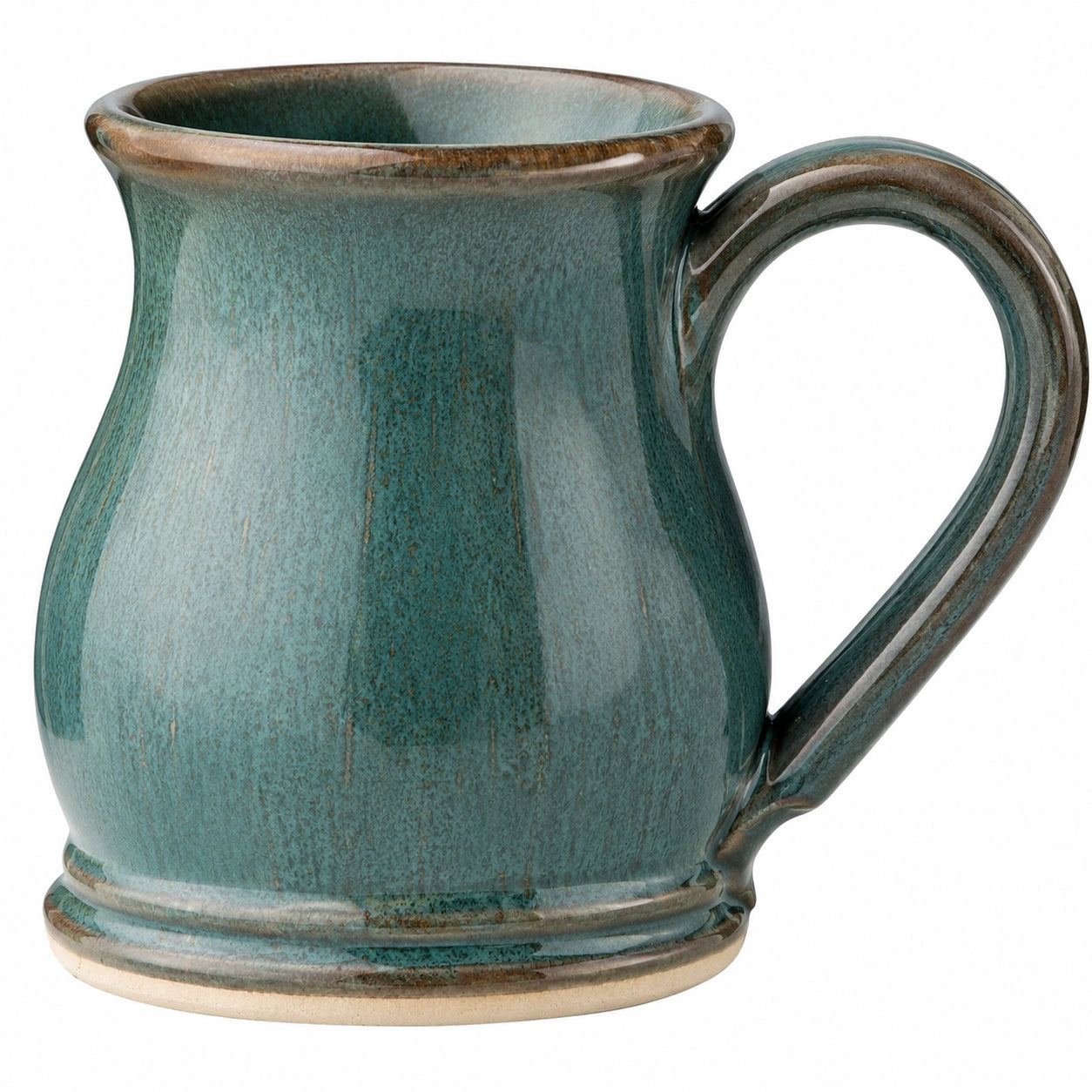 Mug en céramique émaillée vert classique 350ml