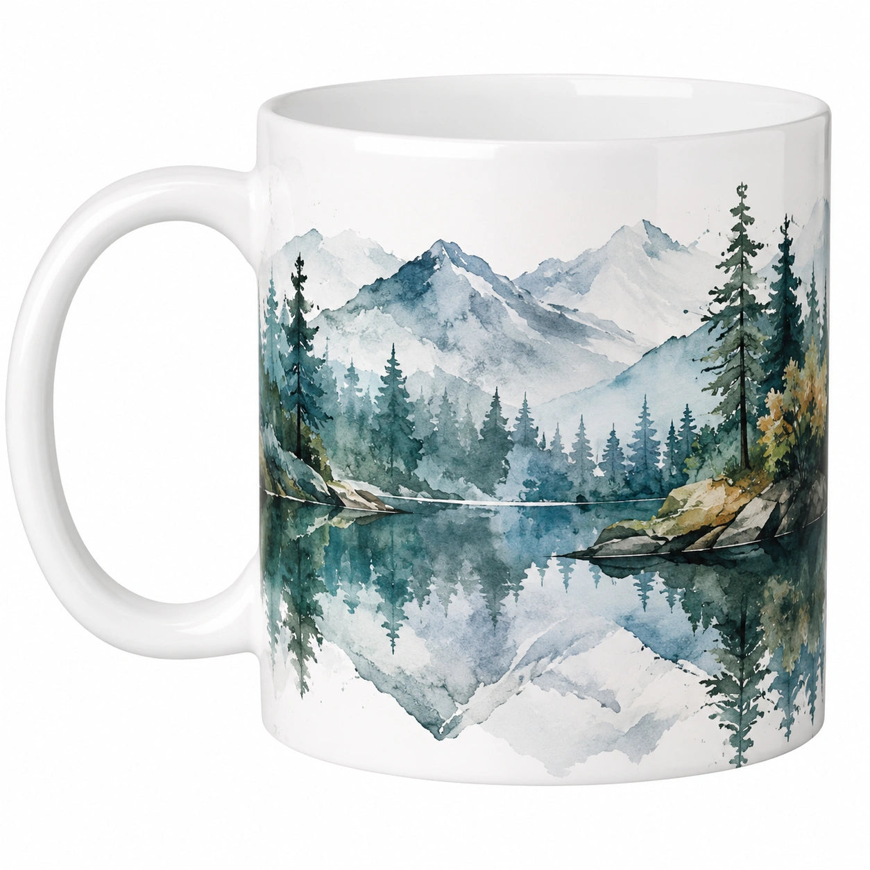 Tasse en céramique paysage de montagne 350ml