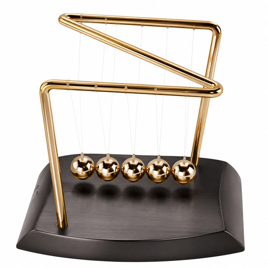 Balance de Newton décorative en Or et Noir