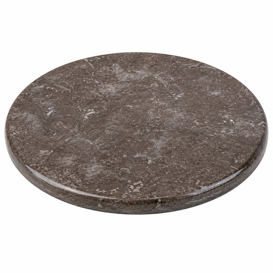 Plateau rond en pierre 30 cm marron