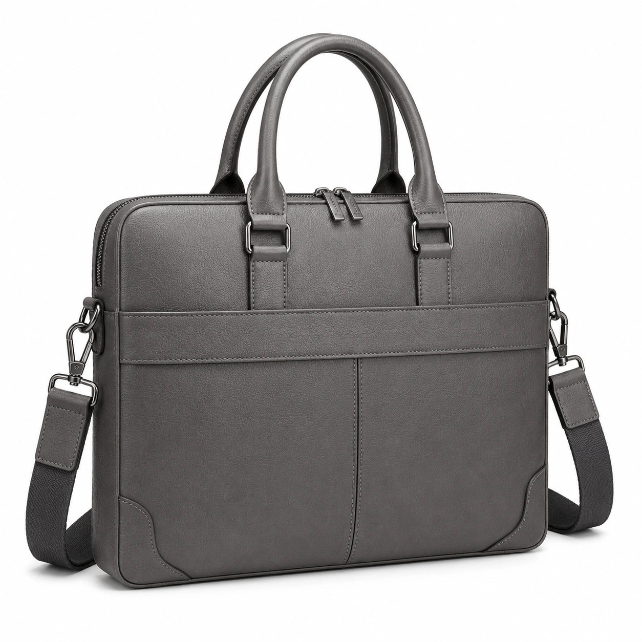 Sacoche pour ordinateur portable 15 pouces avec bandoulière amovible - Gris foncé
