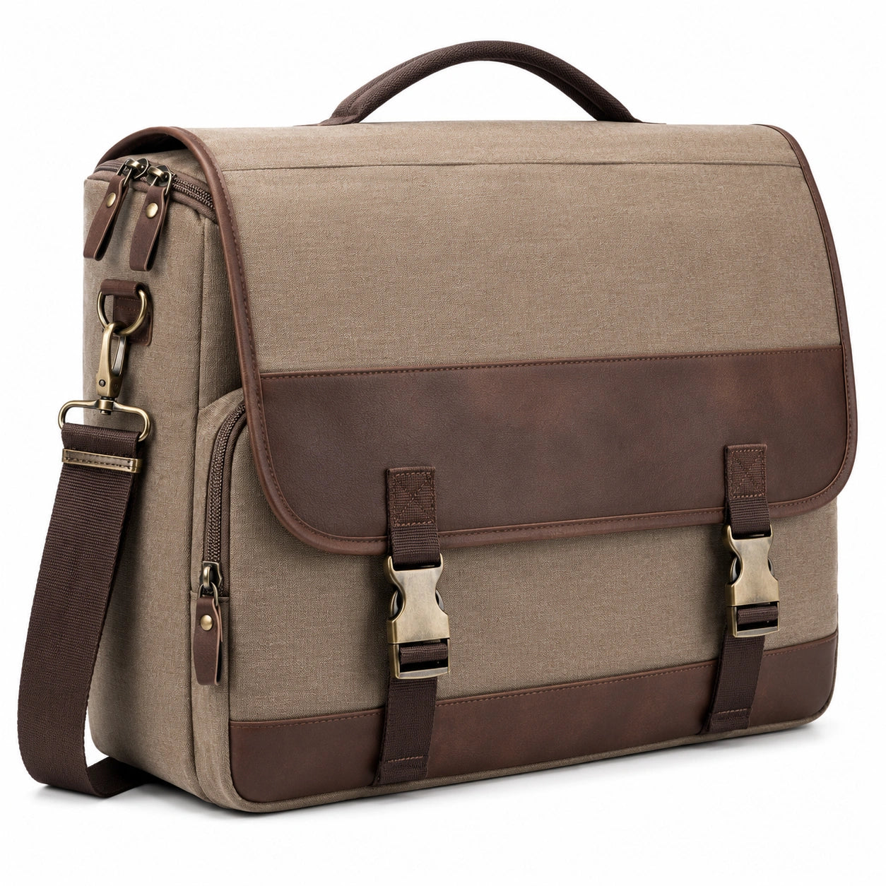 Sacoche pour ordinateur portable 15 pouces - Marron et Brun