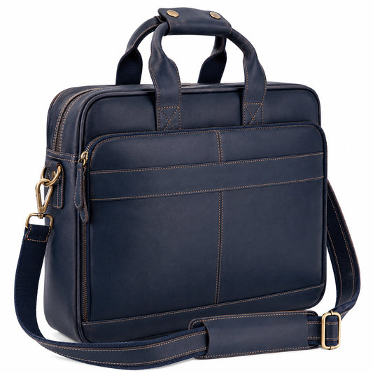 Sacoche pour Ordinateur Portable Bleu Marine 15 Pouces