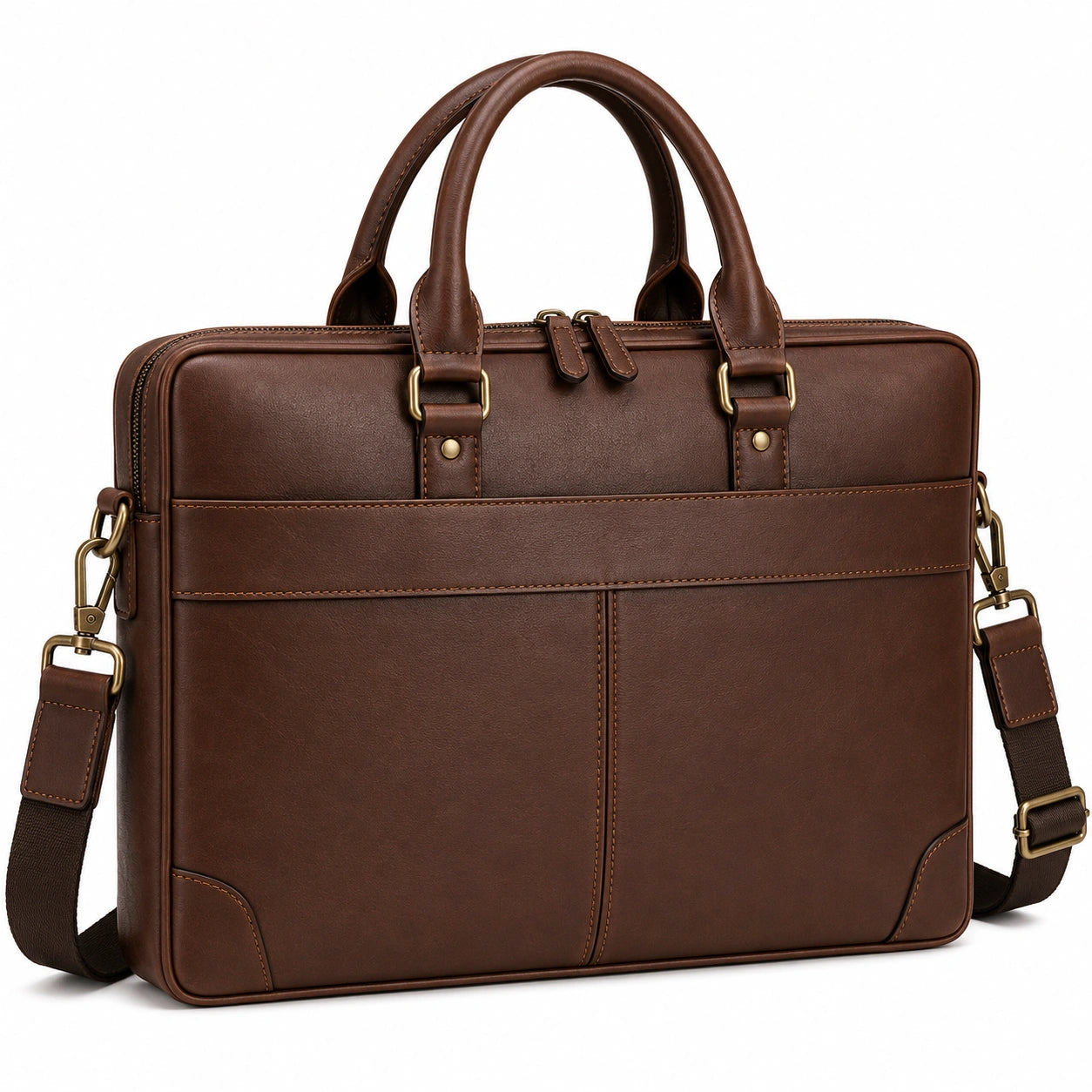 Sacoche Classique Marron pour Homme avec Bandoulière Amovible