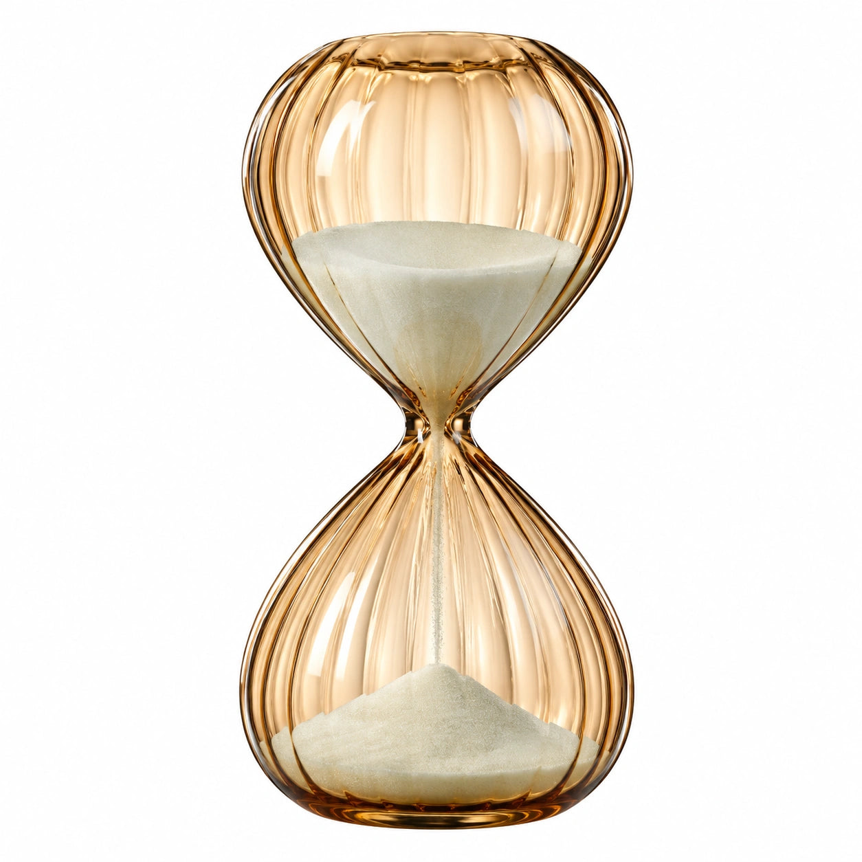 Sablier Décoratif en Verre Ambre 20cm 30 Minutes